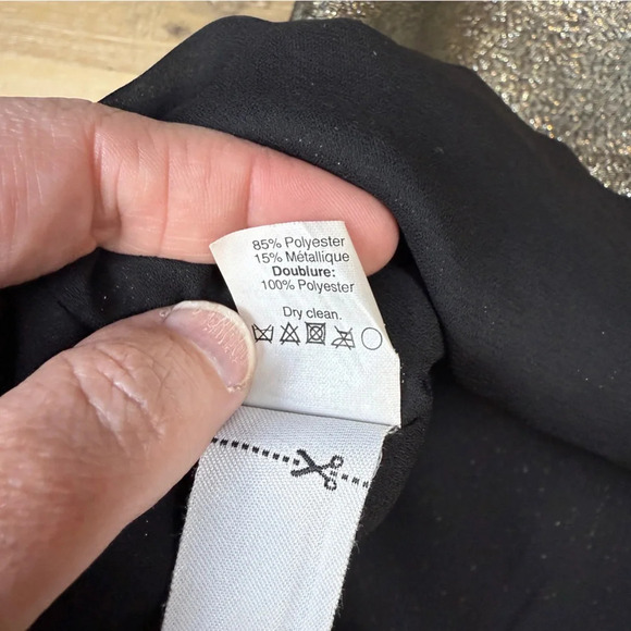 Madewell Metallic Gold A-line Mini Skirt, Size 12 - Picture 8 of 8